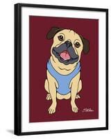 Pug Fawn-Tomoyo Pitcher-Framed Giclee Print