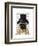 Pug, Formal Hound and Hat-Fab Funky-Framed Art Print