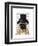 Pug, Formal Hound and Hat-Fab Funky-Framed Art Print