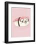 Pug - Hannah Stephey Cartoon Dog Print-Hannah Stephey-Framed Art Print