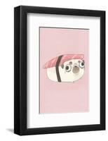 Pug - Hannah Stephey Cartoon Dog Print-Hannah Stephey-Framed Giclee Print