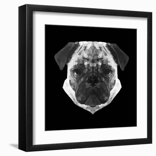 Pug Head-Lisa Kroll-Framed Art Print