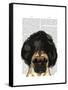 Pug in a Bad Wig-Fab Funky-Framed Stretched Canvas