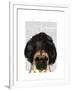 Pug in a Bad Wig-Fab Funky-Framed Art Print