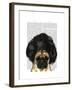 Pug in a Bad Wig-Fab Funky-Framed Art Print