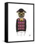 Pug in Hipster Style-Olga Angellos-Framed Stretched Canvas