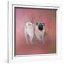 Pug in the Garden-Jai Johnson-Framed Giclee Print