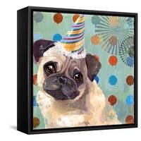 Pug Love-Anna Polanski-Framed Stretched Canvas