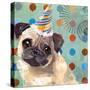 Pug Love-Anna Polanski-Stretched Canvas