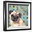 Pug Love-Anna Polanski-Framed Art Print