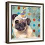 Pug Love-Anna Polanski-Framed Art Print