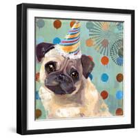 Pug Love-Anna Polanski-Framed Art Print