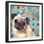 Pug Love-Anna Polanski-Framed Art Print