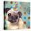 Pug Love-Anna Polanski-Stretched Canvas