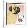 Pug Love-Tomoyo Pitcher-Framed Giclee Print