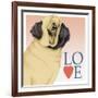 Pug Love-Tomoyo Pitcher-Framed Giclee Print