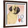 Pug Love-Tomoyo Pitcher-Framed Giclee Print