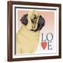 Pug Love-Tomoyo Pitcher-Framed Giclee Print