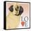 Pug Love-Tomoyo Pitcher-Framed Stretched Canvas