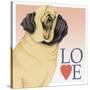 Pug Love-Tomoyo Pitcher-Stretched Canvas