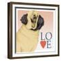Pug Love-Tomoyo Pitcher-Framed Giclee Print