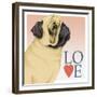 Pug Love-Tomoyo Pitcher-Framed Giclee Print