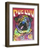 Pug Luv-Dean Russo-Framed Giclee Print