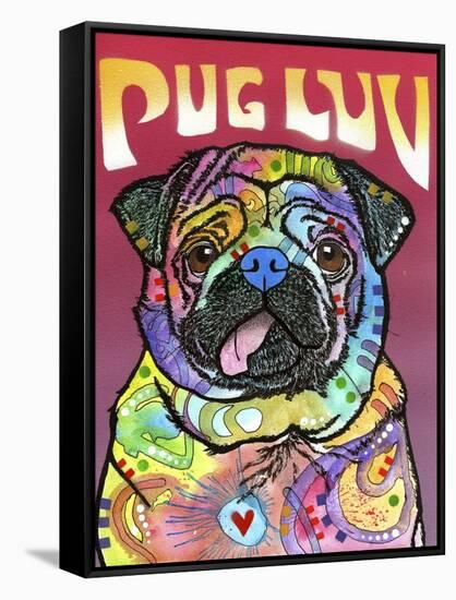 Pug Luv-Dean Russo-Framed Stretched Canvas