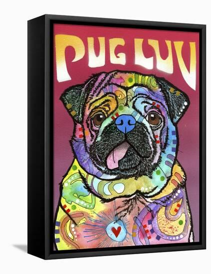 Pug Luv-Dean Russo-Framed Stretched Canvas