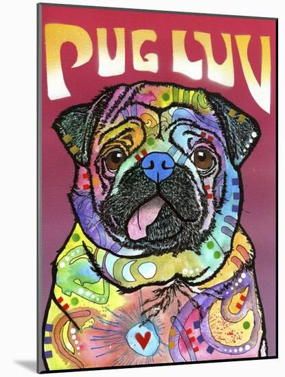 Pug Luv-Dean Russo-Mounted Giclee Print