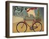 Pug on a Bike Christmas Crop-Ryan Fowler-Framed Art Print