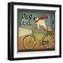 Pug on a Bike-Ryan Fowler-Framed Art Print