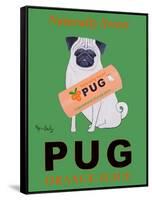 Pug Orange Juice-Ken Bailey-Framed Stretched Canvas