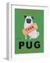 Pug Orange Juice-Ken Bailey-Framed Giclee Print