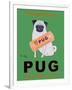 Pug Orange Juice-Ken Bailey-Framed Giclee Print