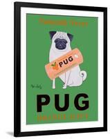 Pug Orange Juice-Ken Bailey-Framed Giclee Print