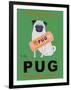 Pug Orange Juice-Ken Bailey-Framed Giclee Print