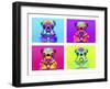 Pug Psychodelic Poster XXXII-Fernando Palma-Framed Giclee Print