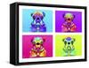 Pug Psychodelic Poster XXXII-Fernando Palma-Framed Stretched Canvas