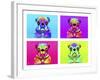 Pug Psychodelic Poster XXXII-Fernando Palma-Framed Giclee Print