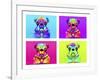 Pug Psychodelic Poster XXXII-Fernando Palma-Framed Giclee Print