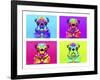 Pug Psychodelic Poster XXXII-Fernando Palma-Framed Giclee Print