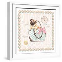 Pug Puppy Purse-Chad Barrett-Framed Art Print