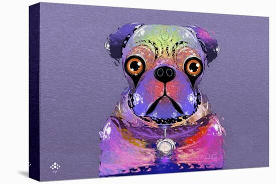 PUG Purple XXXIII-Fernando Palma-Stretched Canvas