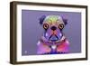 PUG Purple XXXIII-Fernando Palma-Framed Premium Giclee Print