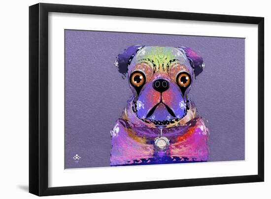 PUG Purple XXXIII-Fernando Palma-Framed Premium Giclee Print