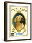 Pug - Retro Record Ad-Lantern Press-Framed Art Print