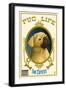 Pug - Retro Record Ad-Lantern Press-Framed Art Print