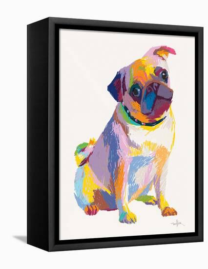 Pug Sketch-Patti Mollica-Framed Stretched Canvas