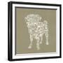 Pug Type 2A-Stella Bradley-Framed Giclee Print